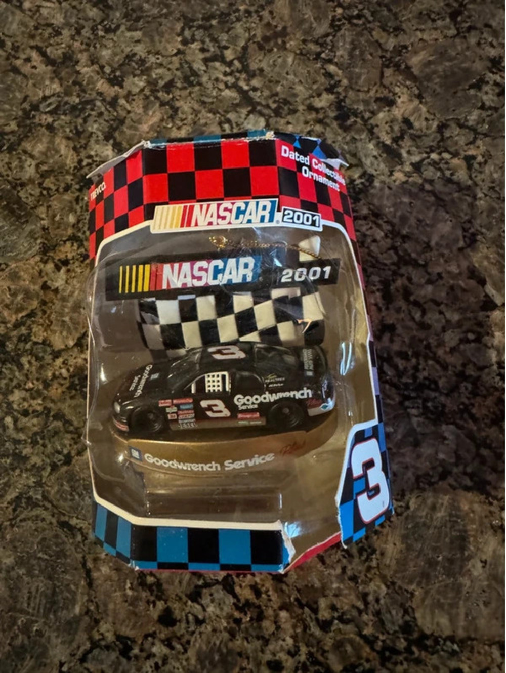 2001 Dale Earnhardt #3 Christmas Ornament